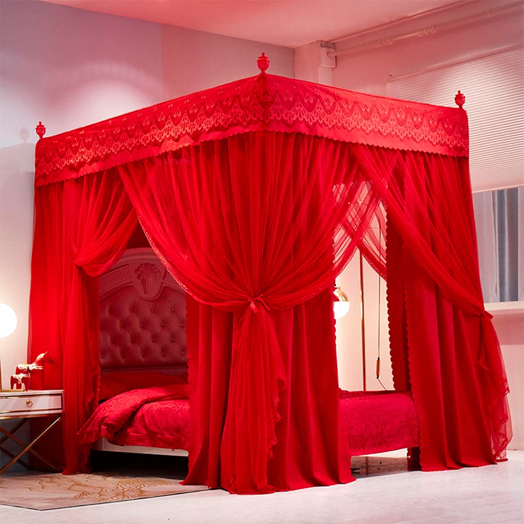 Romantic Red Canopy Bed ubicaciondepersonas.cdmx.gob.mx