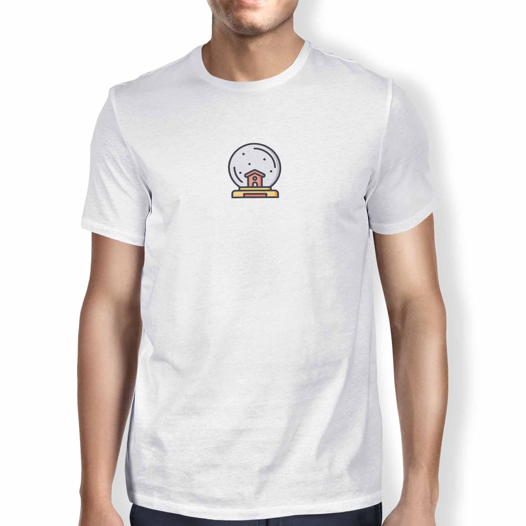 Green Fish Men's White Fdmtsi-102565 T-Shirt, S