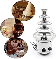 Vista 6 de Fuente de chocolate de 4 niveles, fuente de fondue de chocolate de acero inoxidable de 2 libras