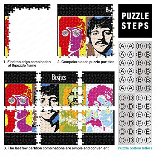 The Beatles Puzzle Adulte – Puzzle 1000 P – Photo De Groupe de Rock Musique – Adultes Et Enfants – Puzzle De Qualité Supérieure 1000pcs (75x50cm) - Les Beatles, Paul McCartney, John Lennon, RIngo Starr, George Harrison The Beatles Puzzle Adulte - Puzzle 1000 P - Photo De Groupe de Rock Musique - Adultes Et Enfants - Puzzle De Qualité Supérieure 1000pcs (75x50cm) – Image 5