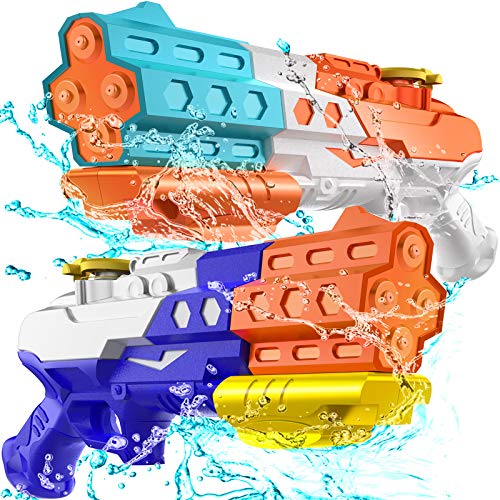 Water Gun,Water Guns for Kids ,1200CC Water Gun 30ft,Water Guns Summer Toys Outdoor Swimming Pool Beach Water Toys for Kid&Adultï¼ˆ2 Pack ï¼‰