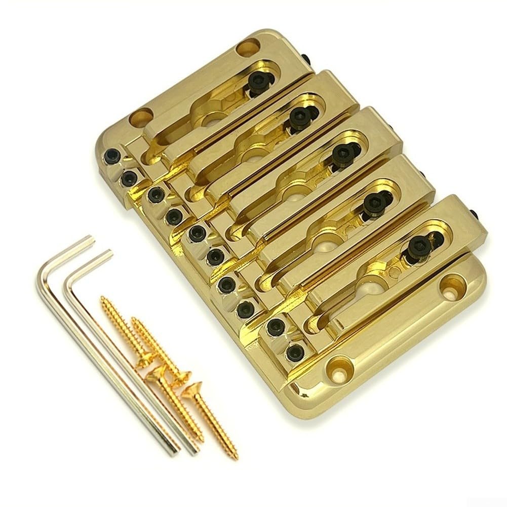 Durchgehende Bassbrücke 5-Saitig Für Resonanz Und für sustain(Black)