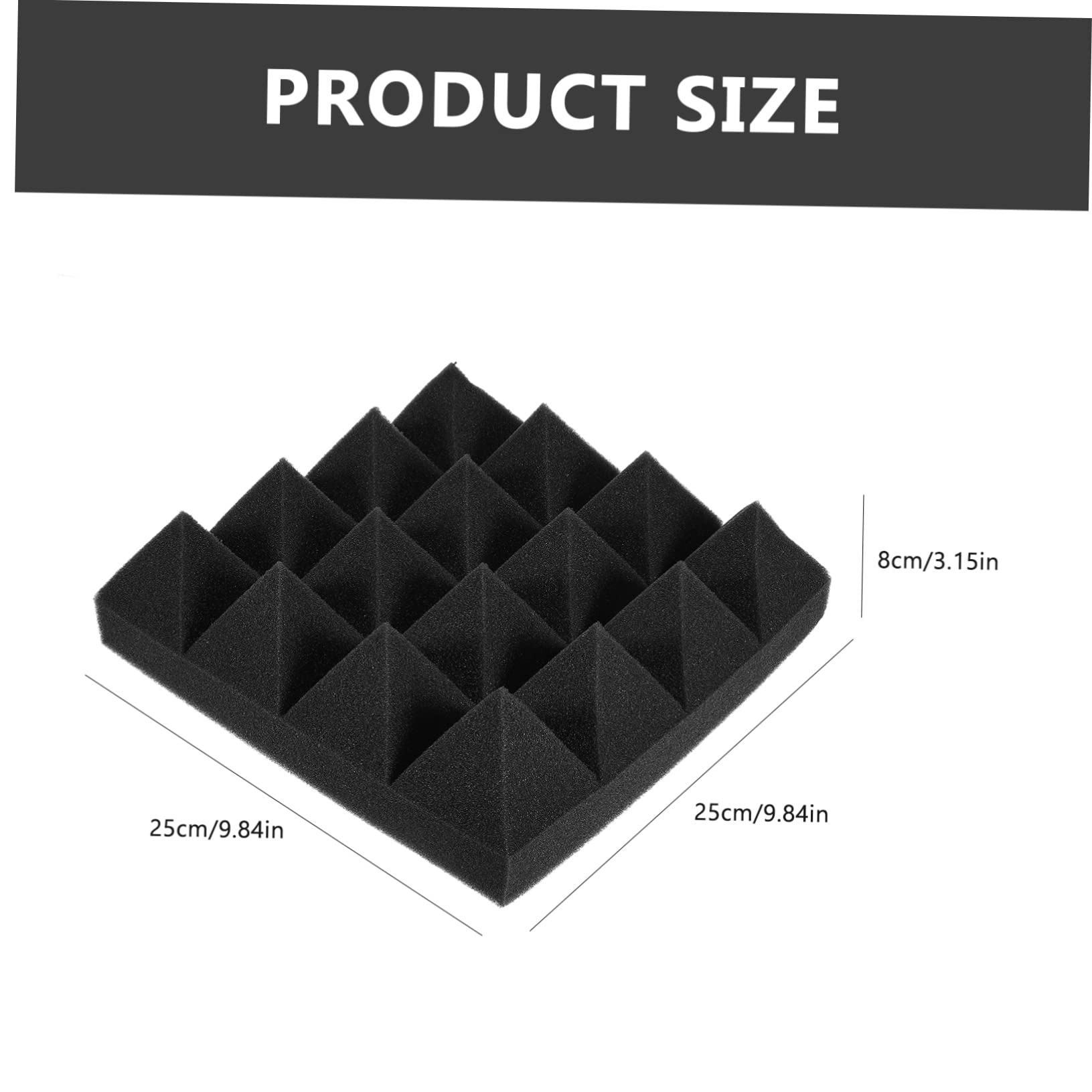 12 Piezas Paneles Acústicos de Absorción de Sonido Ignífugo Adhesivo para Estudio Grabación Ktv Sala Oficina Hogar