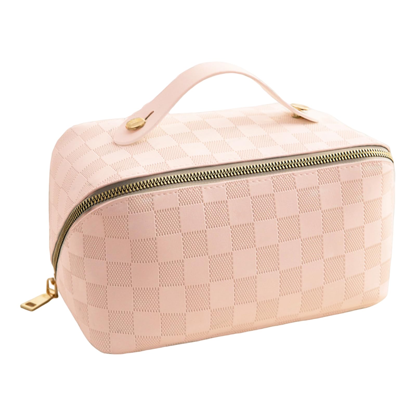 SHELFLOVER Travel Toiletry Bag Makeup Bag, Water-Resistent Cosmetic Bags for Women, Portable Pouch Open Flat Make Up Organizer Case, Cosmetic Bags,