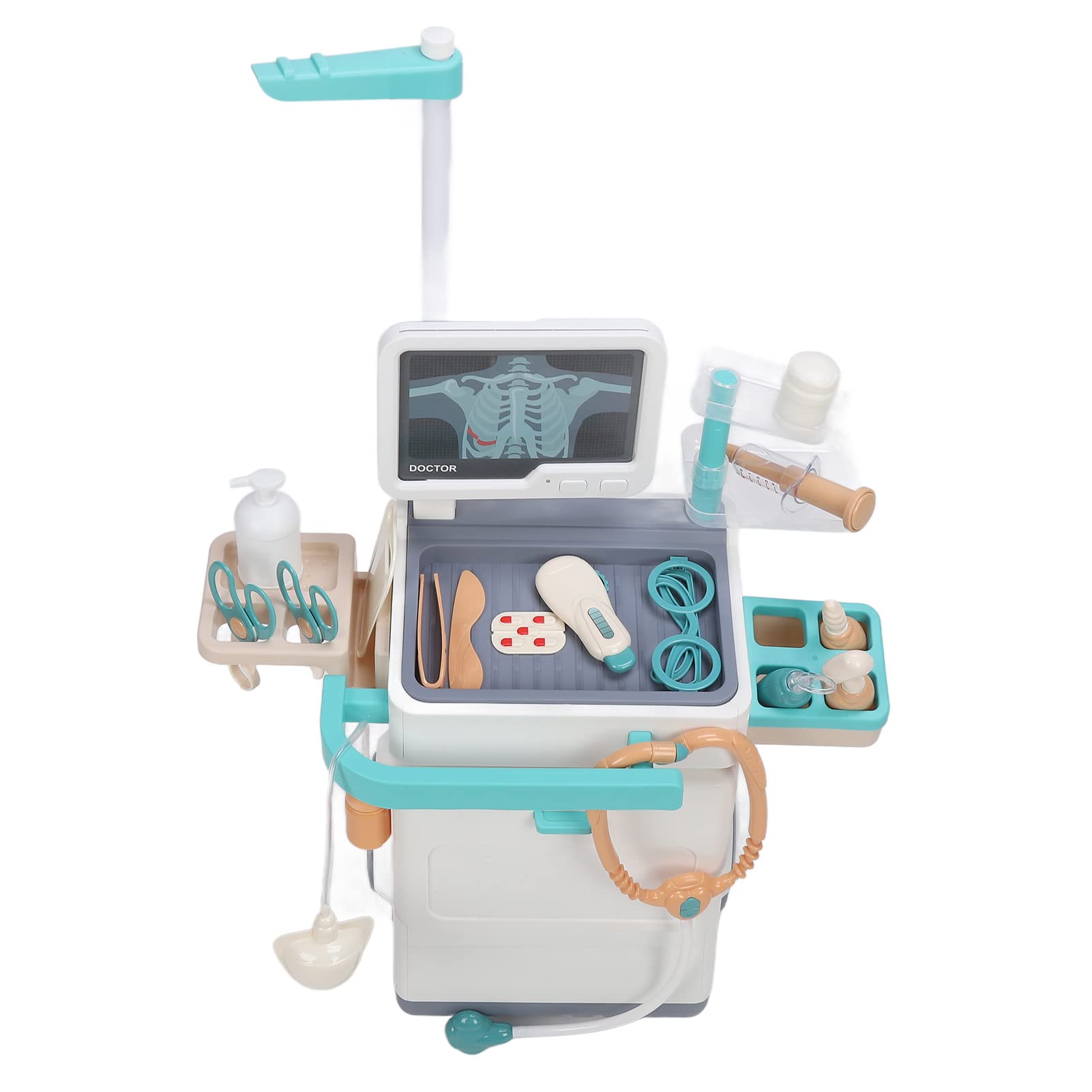 Gonetre Kit Médico para Niños Pequeños con Película de Rayos X y Carrito