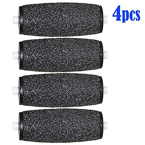 Rouleaux de Remplacement, Junlic Extra Rugueux Rouleaux de Remplacement pour Velvet Smooth Express Pedi Râpe Electrique Rouleaux de Rechange pour Velvet Smooth Râpe Wet & Dry Cover