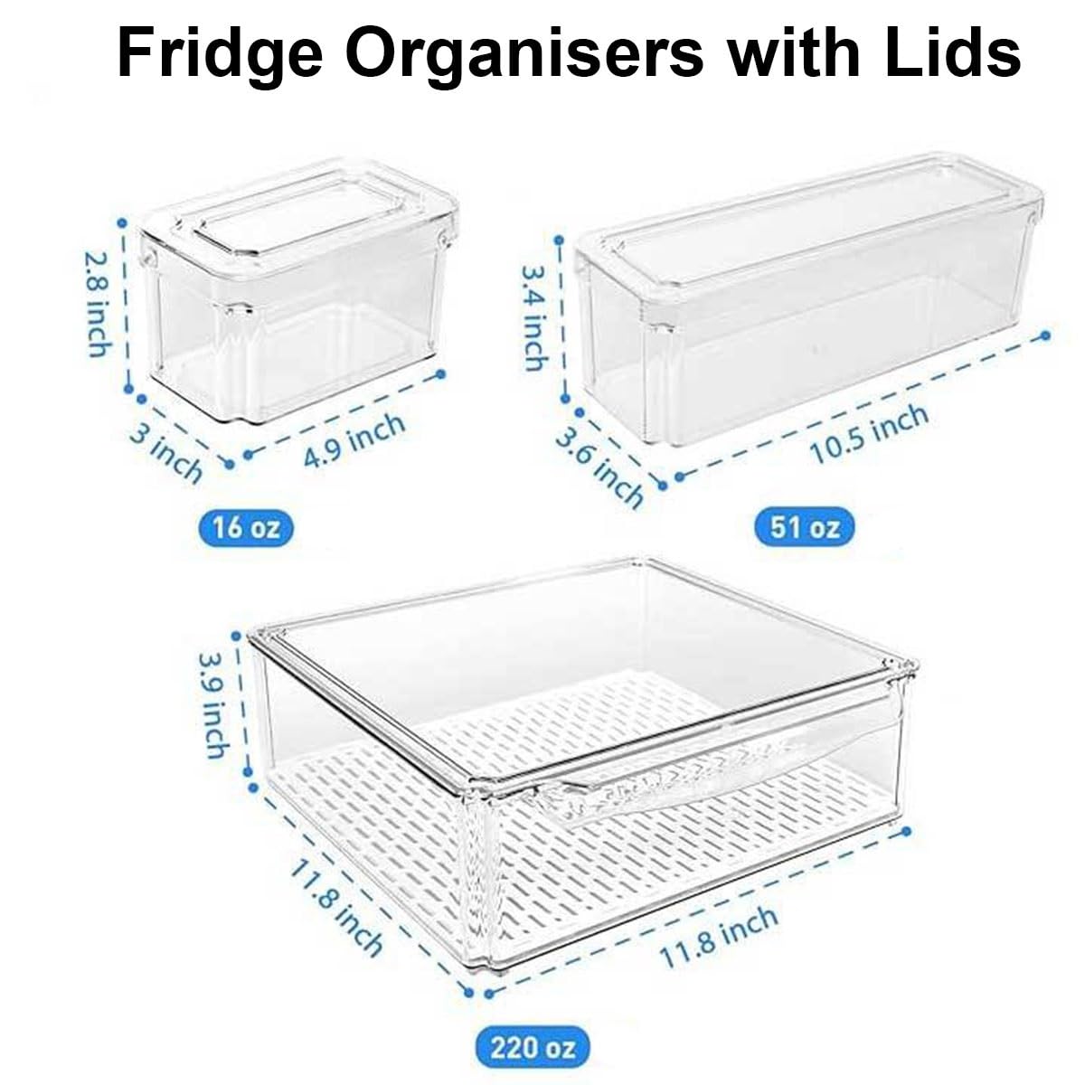 Organizery do lodówki, przezroczyste pojemniki do przechowywania sałatek z pokrywkami, organizery do lodówki, pojemniki do baru sałatkowego, do łatwego przygotowywania posiłków, bez BPA, rozwiązania