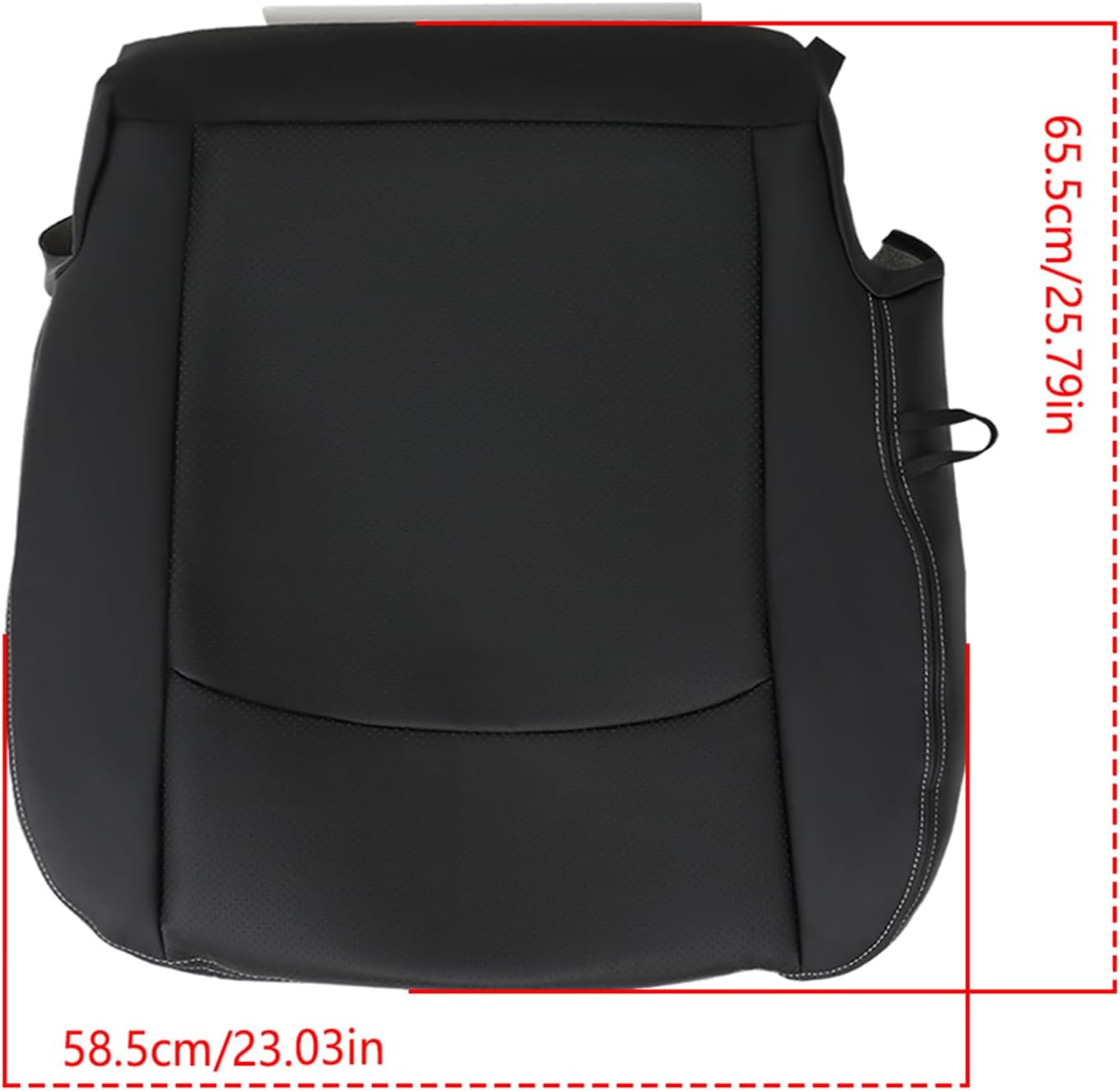 Seat Cover Passenger Side Bottom Black Leather Replacement for R-a-m 1500 2013-2018