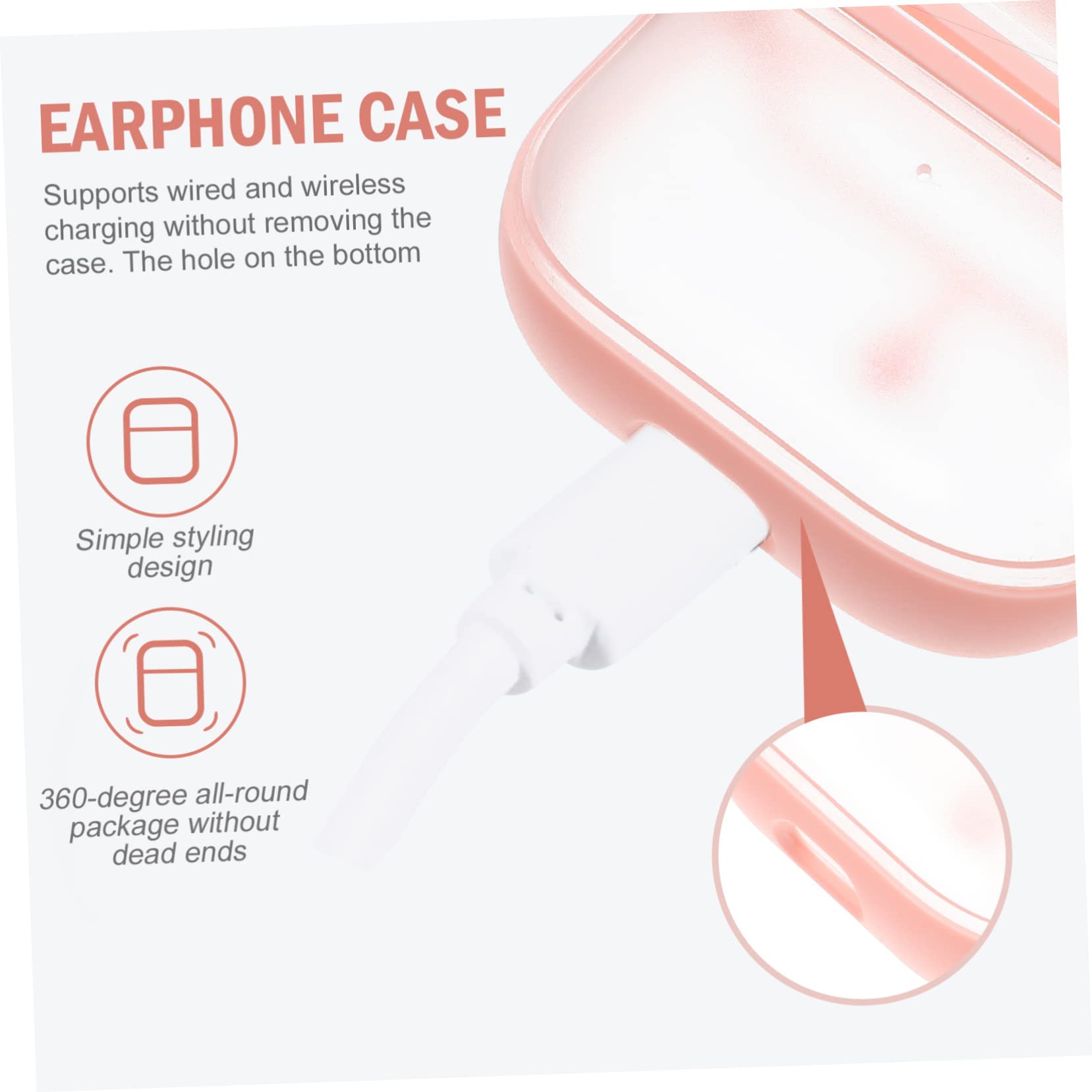 jojofuny 4sätze Wireless Earbud Schutzcase Aus TPU Kompatibel Mit Stoßfest Für Outdoor-aktivitäten Langlebiger Kopfhörer Protector