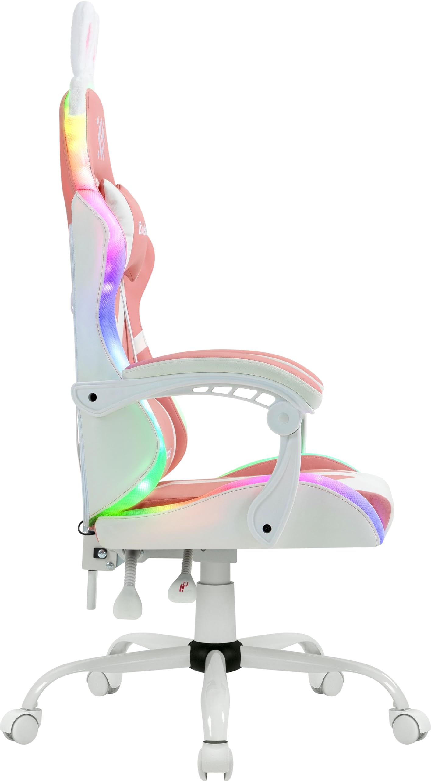 Defender Gaming-Stuhl IDEAL, Bürostuhl, ergonomischer Computerstuhl mit Kopfstütze, verstellbares Lendenkissen, höhenverstellbar, ROSA