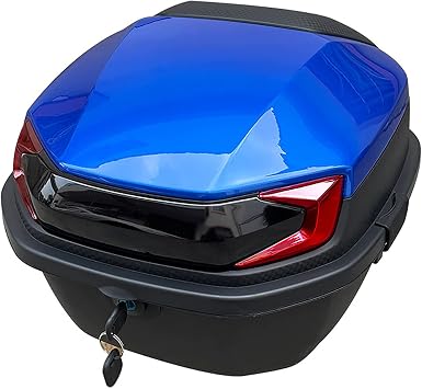 Universal Motorcycle Top Case,helmet Luggage Storage Top Case, Moped / Scooter Tour Trunk,with Mounting Accessories. -35L