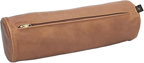 Miniatura 2 de Fundas de cojín de piel de cabra, funda de almohada redonda con cilindro cervical  Diseñada para cabeza, cuello, espalda y piernas, 7 x 24 pulgadas,