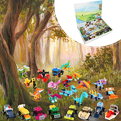 Iamglobal 24 In 2 Mini Animal Building Blocks Toy Set, Animals Figures Stem Toys, Party Supplies Gifts Party Favor For Kids, Goodie Bags, Birthday, Carnival Prizes #TOP2