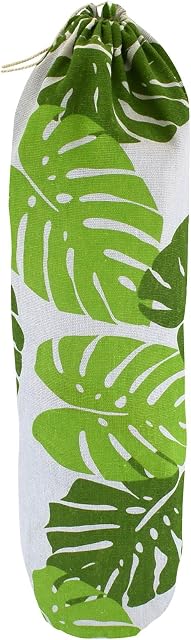 Plastic Bag Holder, Foldable Washable Grocery Bag Dispenser Recycling Shopping Bag Organizer Grocery Bag Storage Holder Carrier BagShopping Bag Holder Organizer and Dispenser for Home Kitchen(leaf)