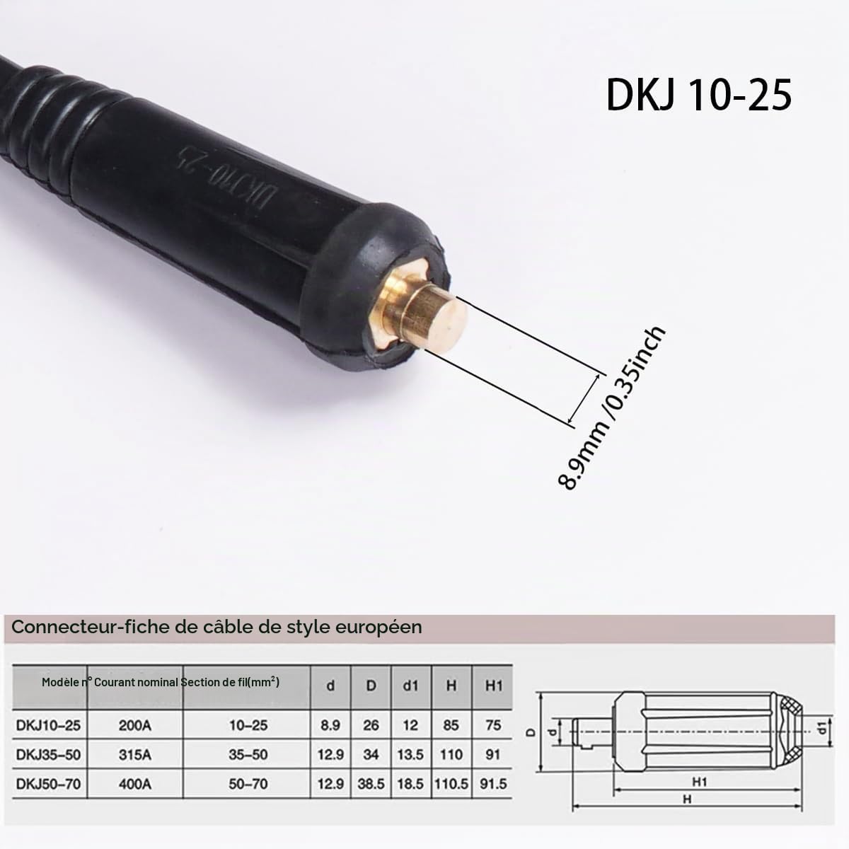 Support d'électrode de soudage 200 A avec câble de 3 m assemblé, pince de terre pour soudeur ARC ZX7 MMA à souder