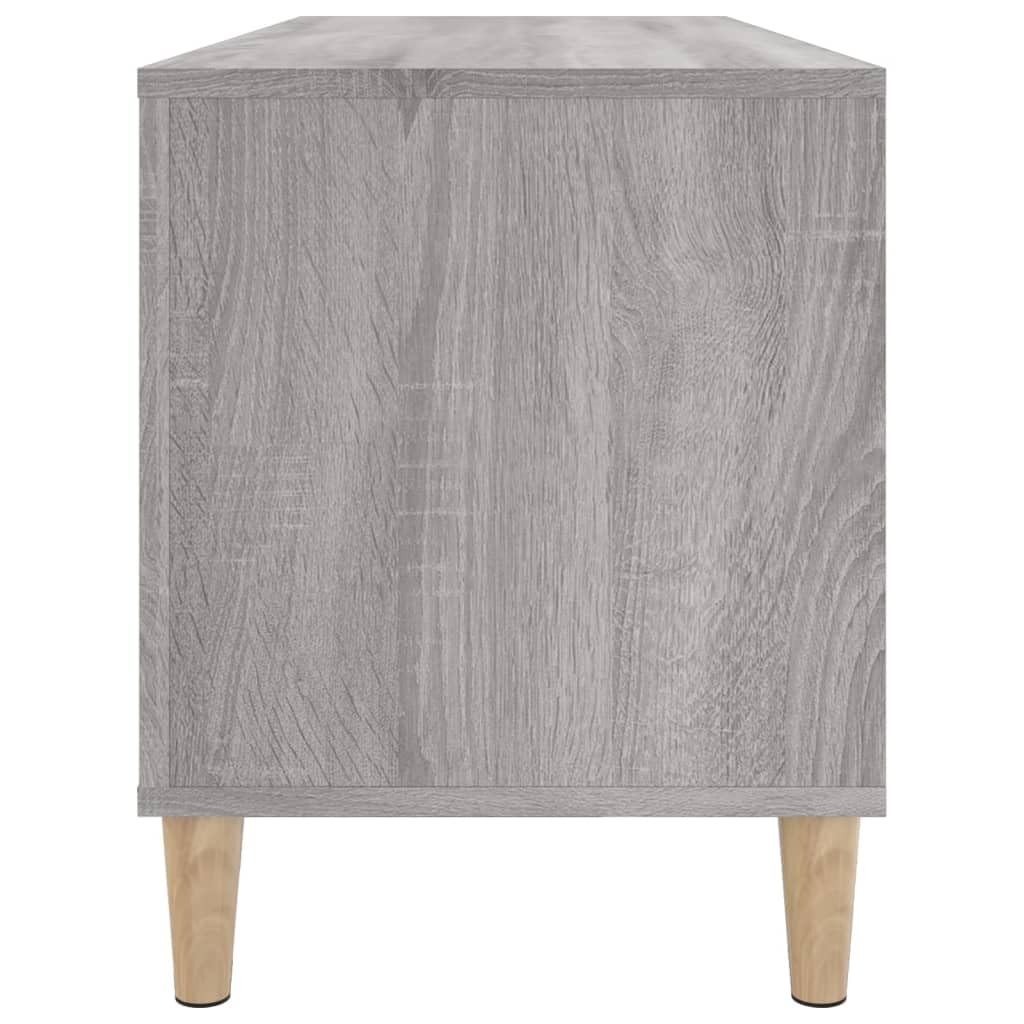 vidaXL Mobile Porta Dischi Grigio Sonoma 100x38x48cm Legno Multistrato, Mobile per Giradischi, Porta Dischi, mobiletto Porta vinili