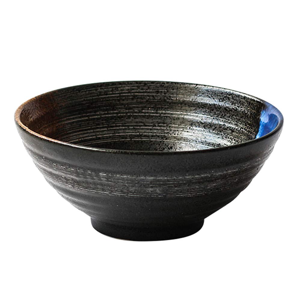 tazas de ramen, conjuntos de tazas de pasta, Tazón grande de cerámica japonesa for ramen, sopa de fideos, juego de tazones de ramen, Udon Soba Pho, vajilla de cerámica retro en relieve, fideos asiátic