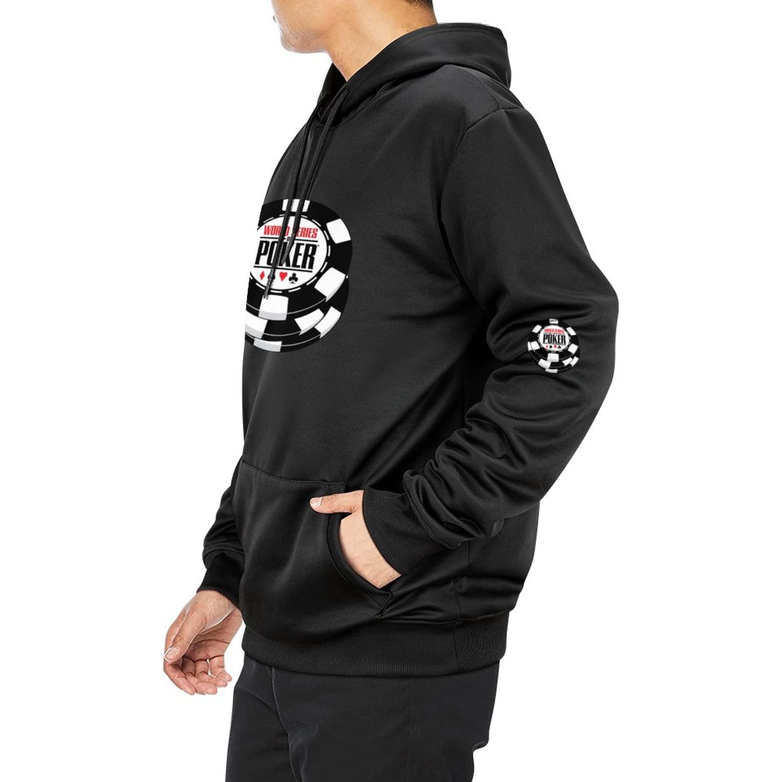 Amazon.com: WSOP Poker Adult Hooded Printed Sweatshirt for Men