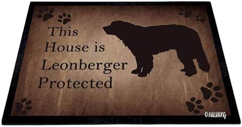 Vista 13 de Tapete con diseño de silueta de perro, diseño de pastor alemán, con estampado de huellas de perro, para decoración del hogar, 23.6 x 15.7 pulgadas