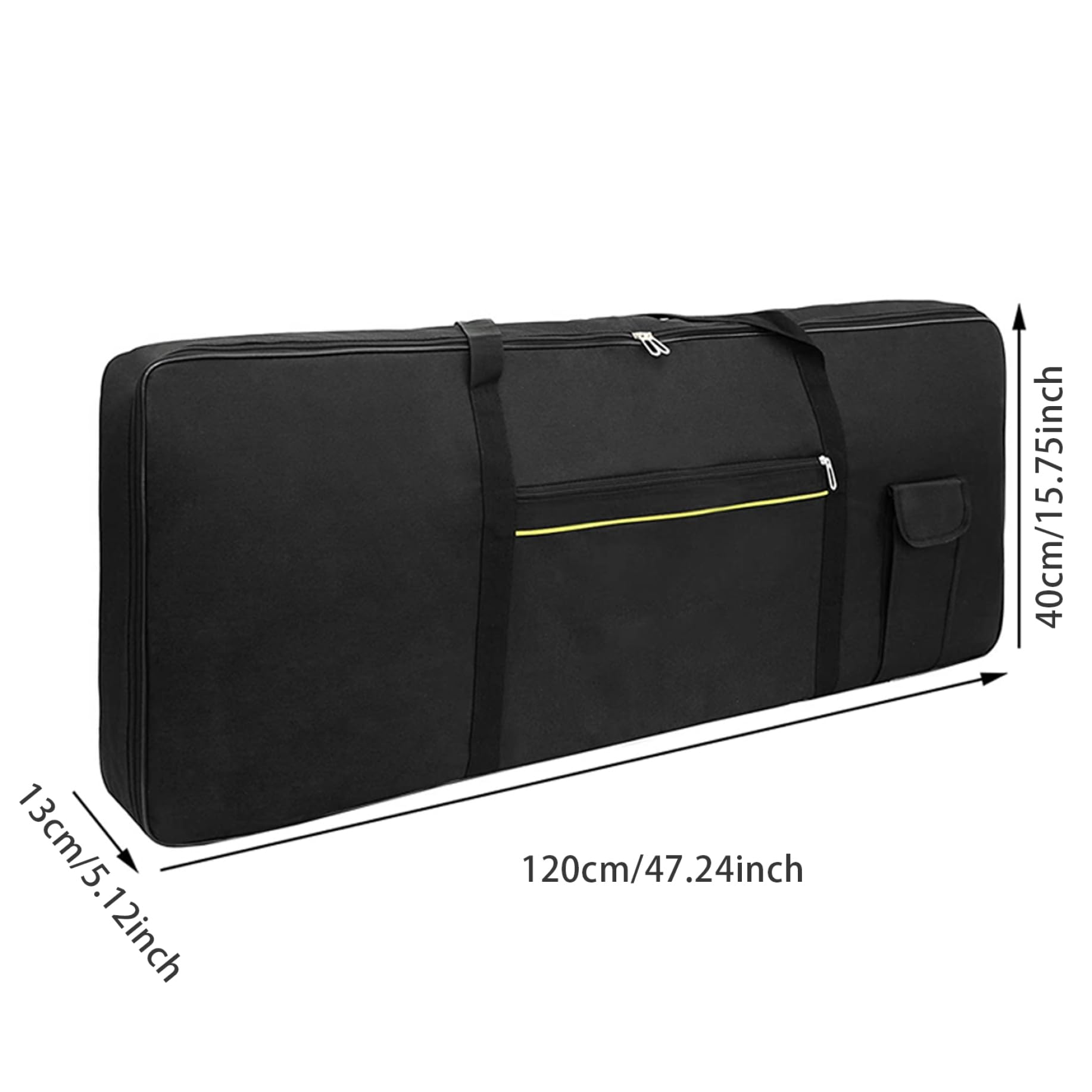 Borsa per tastiera 76 tasti Tastiera per pianoforte elettronica portatile imbottita Custodia per trasporto Custodia Gig 120x40x13 cm #1