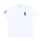 Mens Crew Neck Big Pony T-Shirt (X-Large, White)