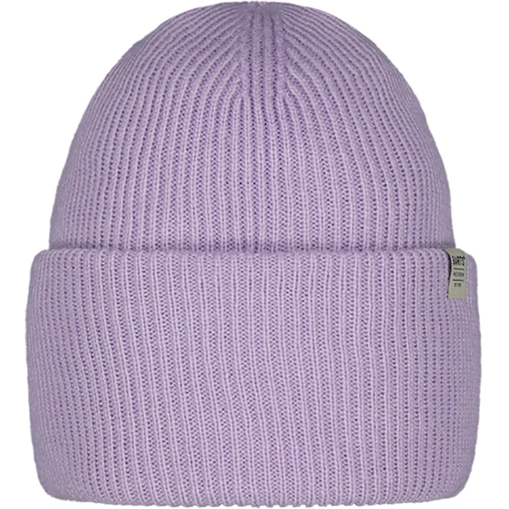 Barts Men's Lilac Haveno High Cuffed Ribbed Knit Stretchy Beanie Hat