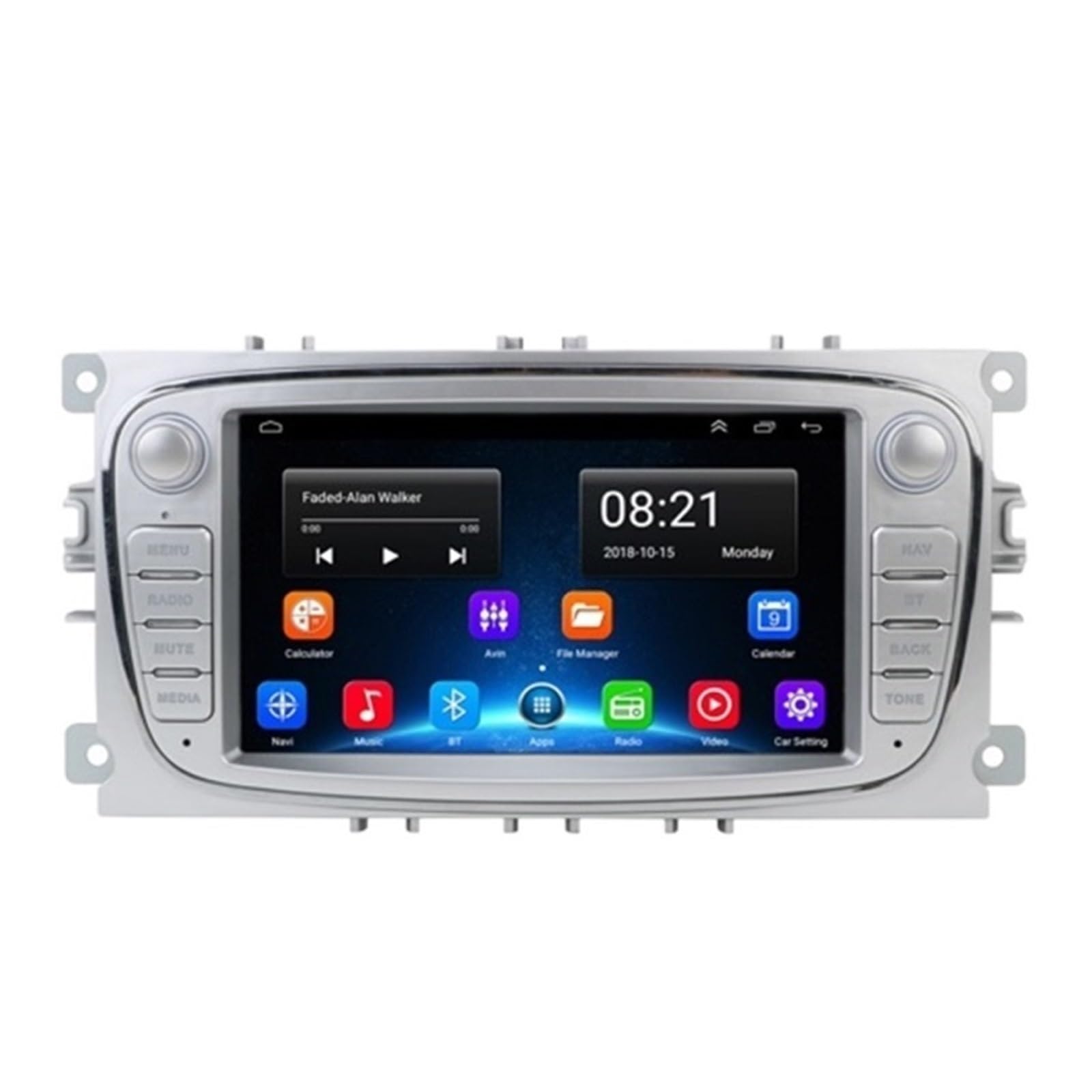 Nawigacja satelitarna Radio Samochodowe Multimedialny Odtwarzacz Wideo Nawigacja GPS(T3L-DVR(Silvery))