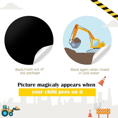 Miniatura 7 de Geyee 24 calcomanías de entrenamiento para ir al baño, calcomanías reutilizables para entrenamiento para ir al baño, calcomanías de entrenamiento