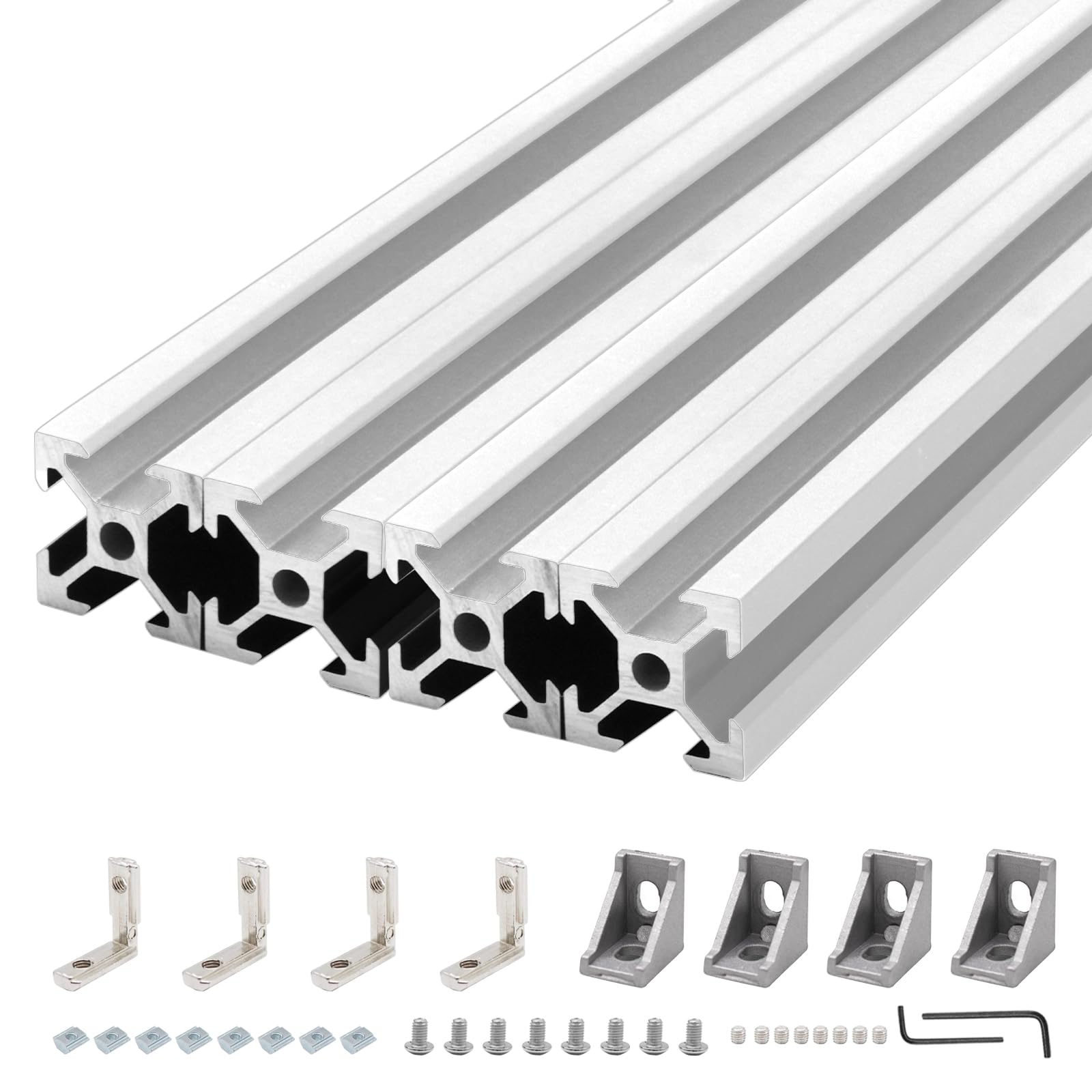 8 Pack 2020 Aluminum Extrusion T-Slot 1220mm 48 Inch Black — Amazon image 9