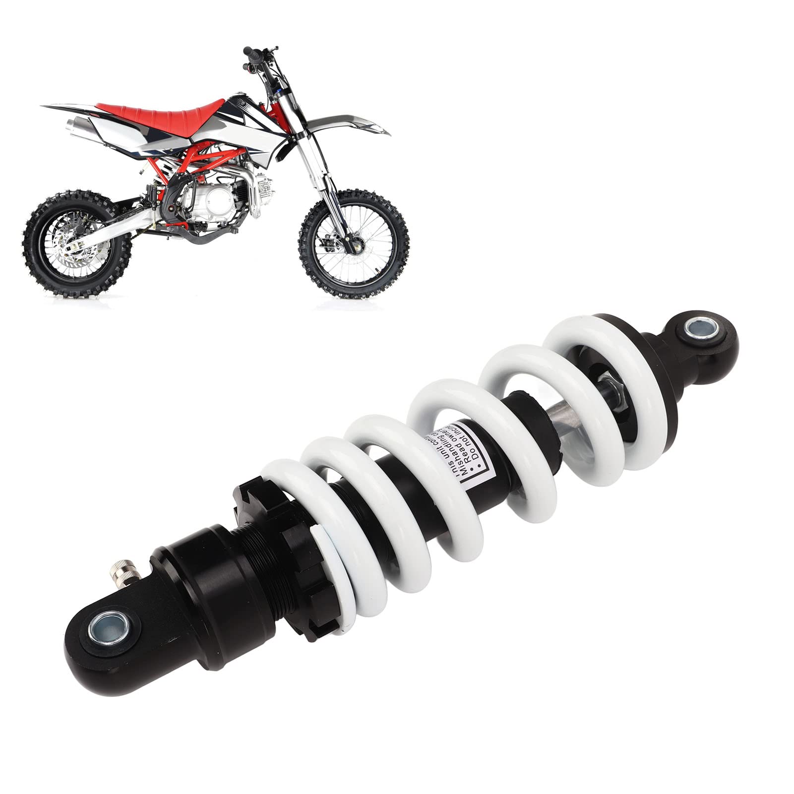 10,25 Zoll 260 Mm Hinten, Federbein-Stoßdämpfer mit Einstellbarer Pit-Bike-Dämpfung, Passend für 50 Cc, 110 Cc, 125 Cc, 160 Cc Dirt ATV, QUAD GO Kart-Federung