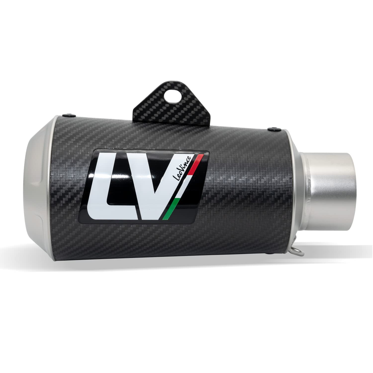 LeoVince Endschalldämpfer LV-10 Carbon Edelstahl Kappe Carbon Hitzeschild kompatibel Ducati Scrambler 800 Icon Full Throttle Night Shift 2023-2026