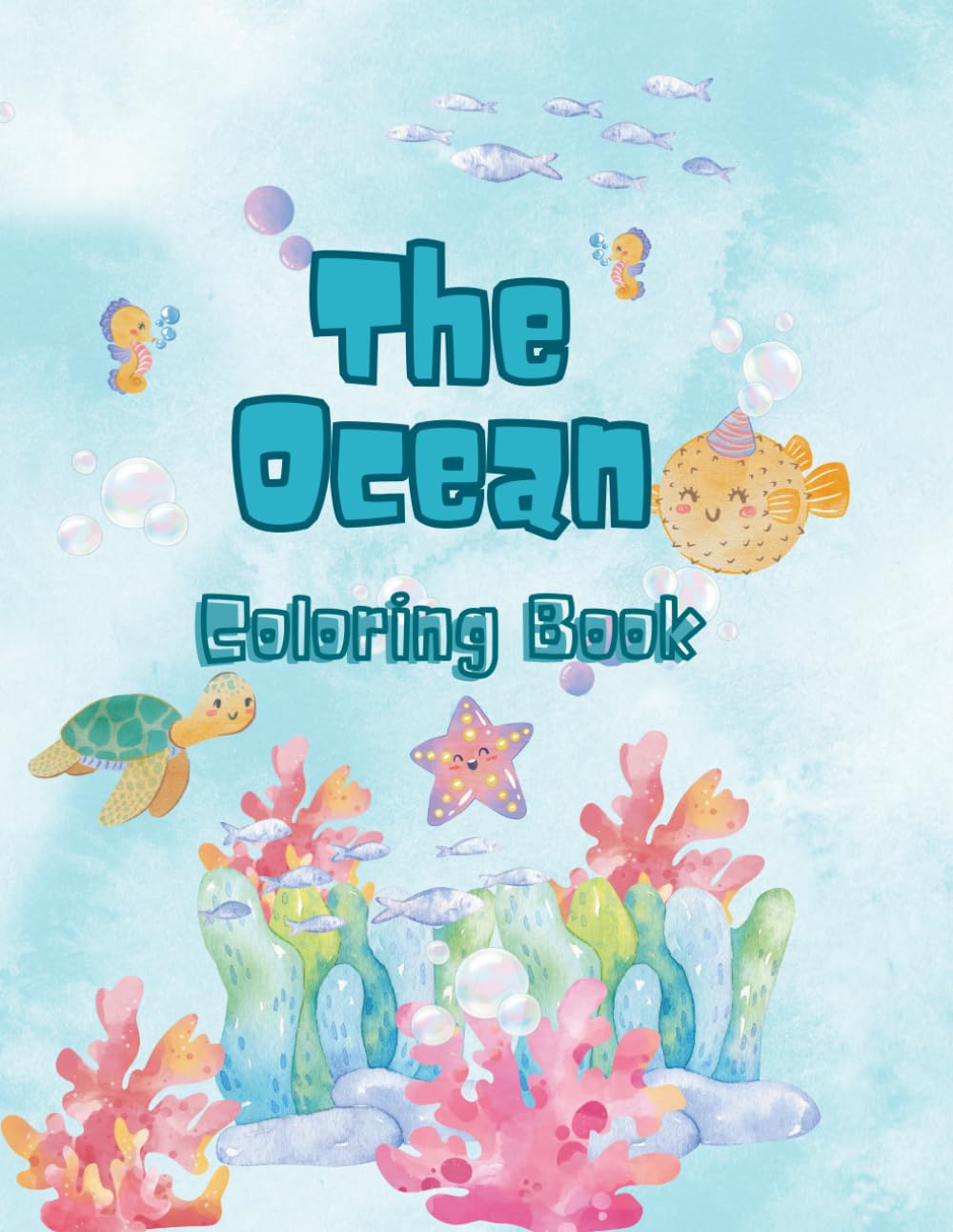 Sea Animals Coloring Book for Kids