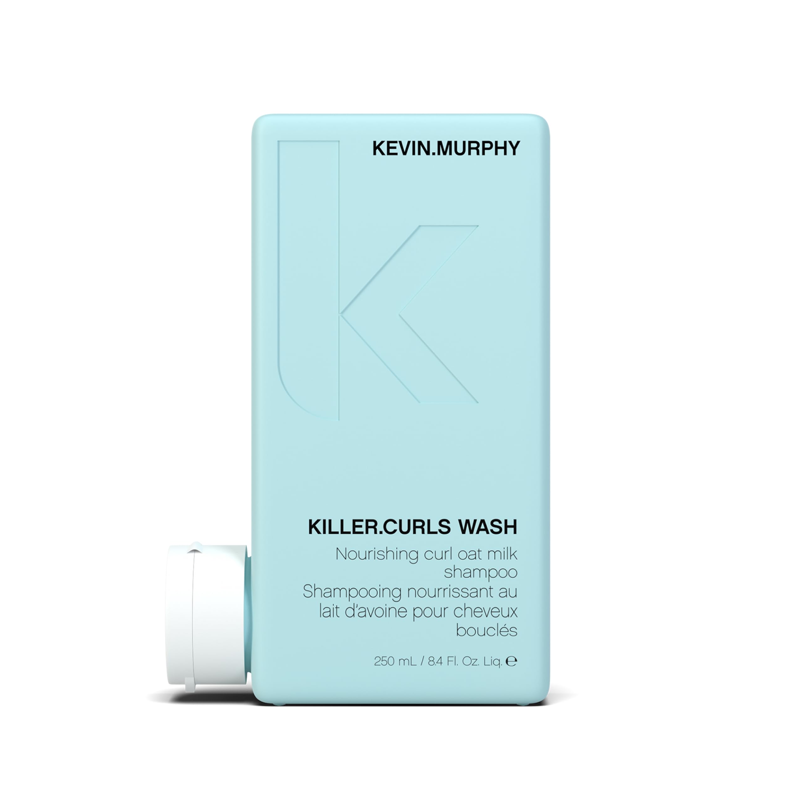 KEVIN.MURPHY KILLER.CURLS WASH - Curly Hair Shampoo - For Natural & Permed Curl Care - With Oat Milk & Soybean Oil - Color Safe & Vegan - 250 mL / 8.4 fl oz