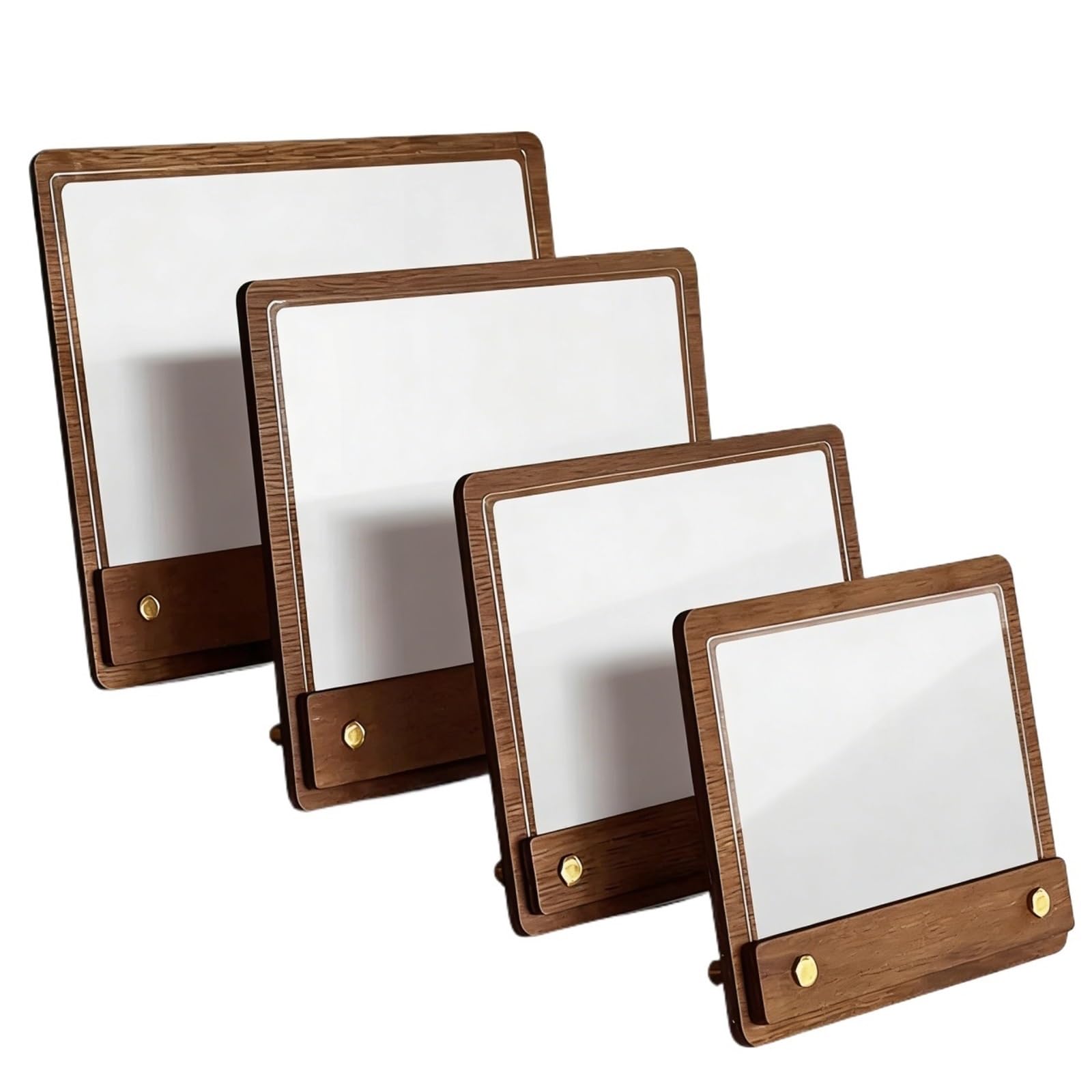 Zovloer 2PC Acrylic Display Stand Table Sign Card Label Sign Wooden Table Sign Price Sign Advertising Sign Frame(100x80mm)