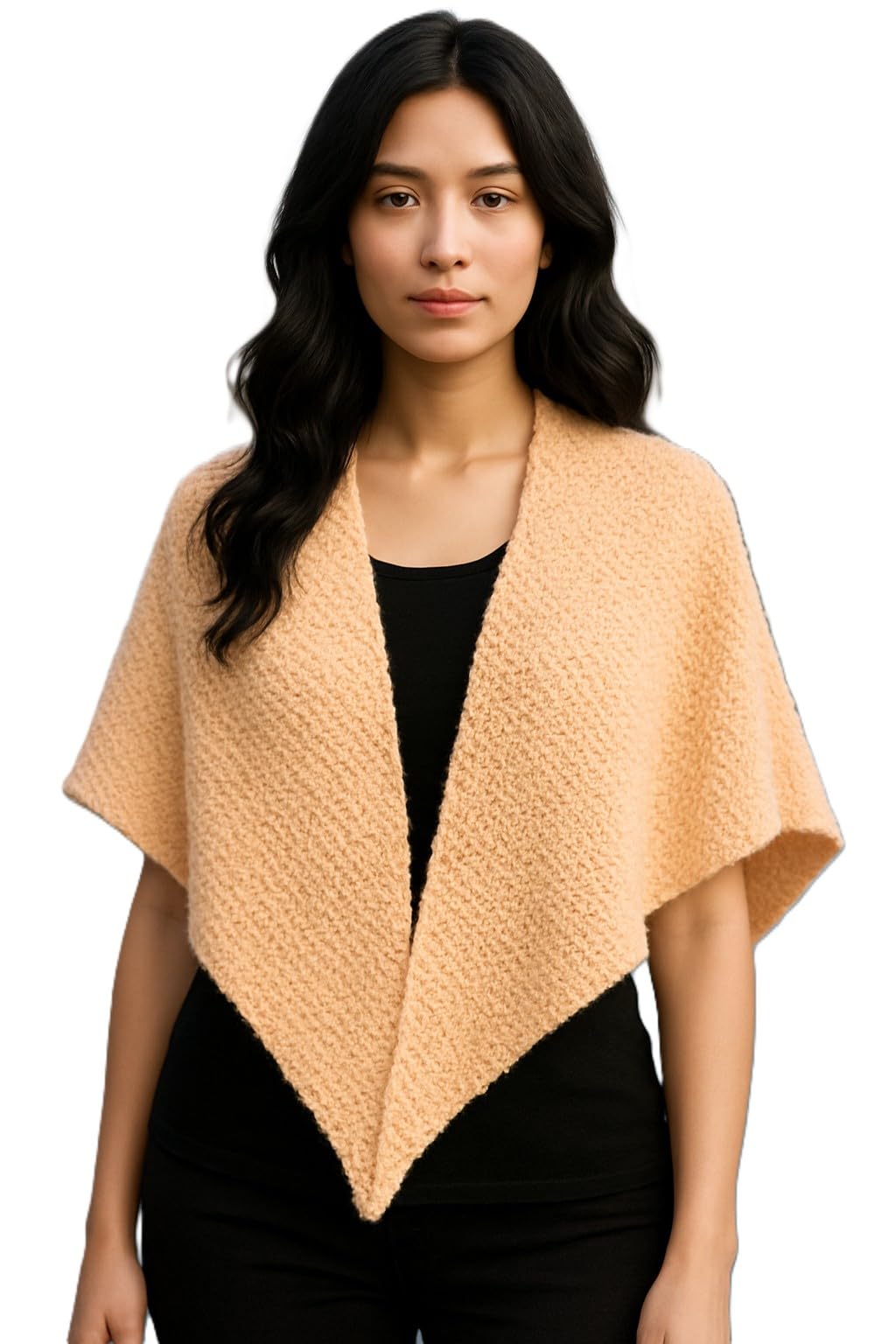 AngiesStrickZauber verkauft: Selbstgestrickt,Handgemacht/Dreieckstuch/Apricot
