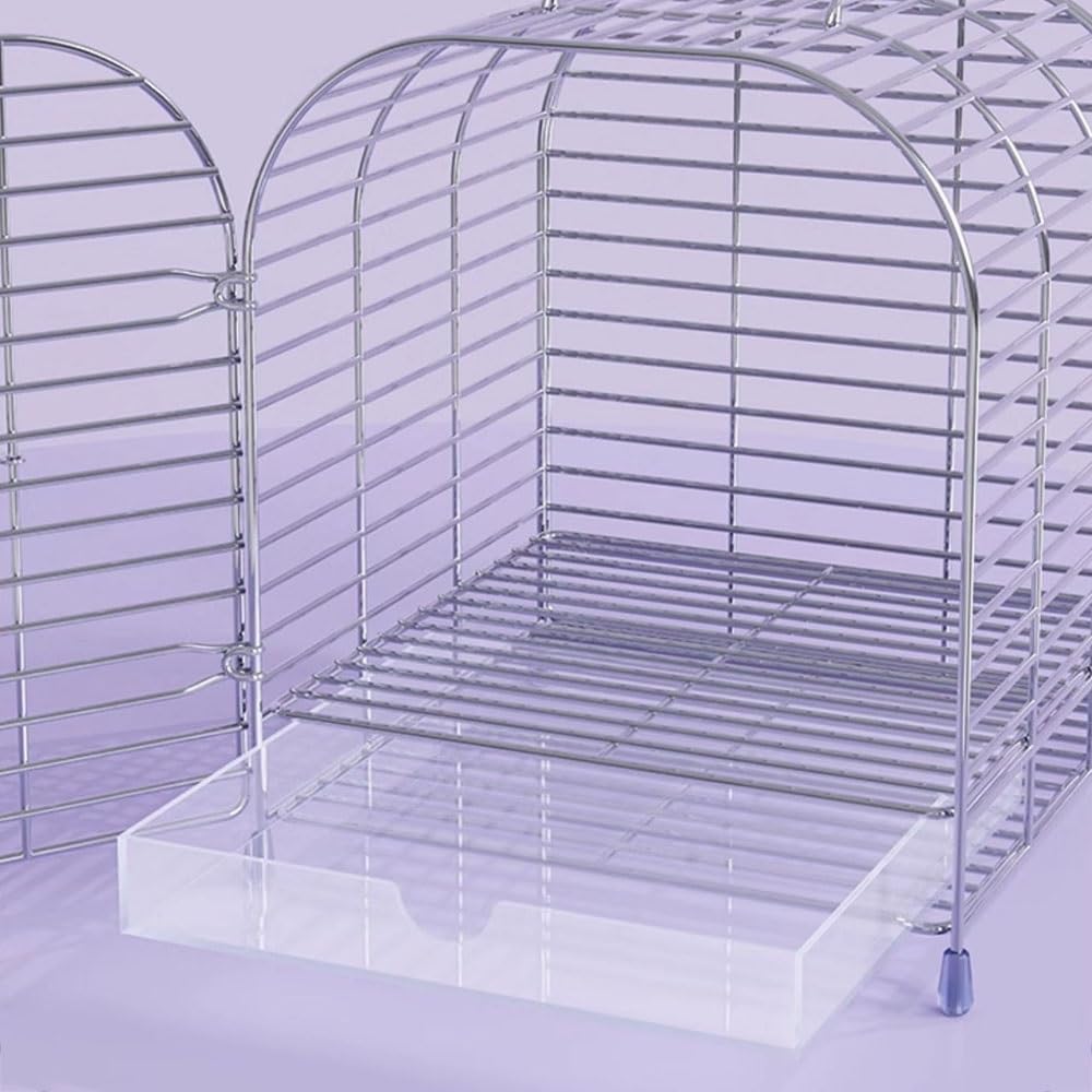 Gabbia Voliera Gabbia for uccelli in acciaio inossidabile, portatile, for animali domestici all'aperto, for trasportare pappagalli, passeri, canarini