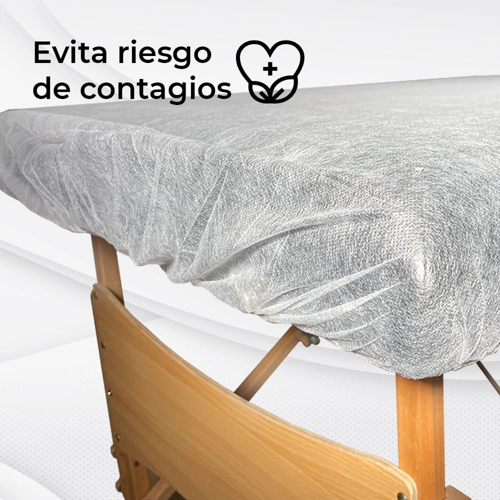 Sábanas desechables ajustables SMS 95x220 Pack 100 unidades