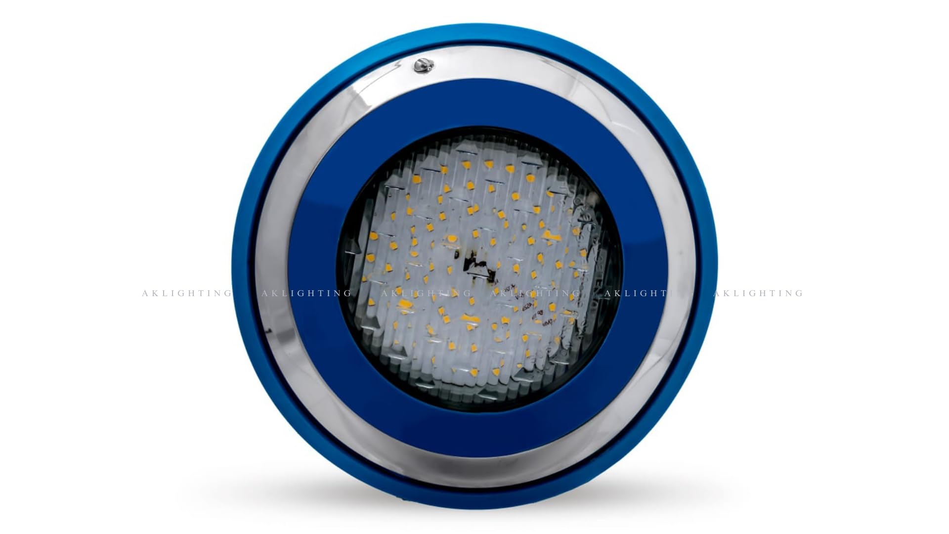 AK Lighting 12 Watt SS Blue Rim Swimming Pool Light | 9'' Dia 40 mm Thickness | Underwater Wall Mounted Lights (Blue)-image-10