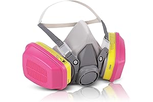 Reusable Half-Mask Respirator for Enhanced Safety in Painting, Construction, and More