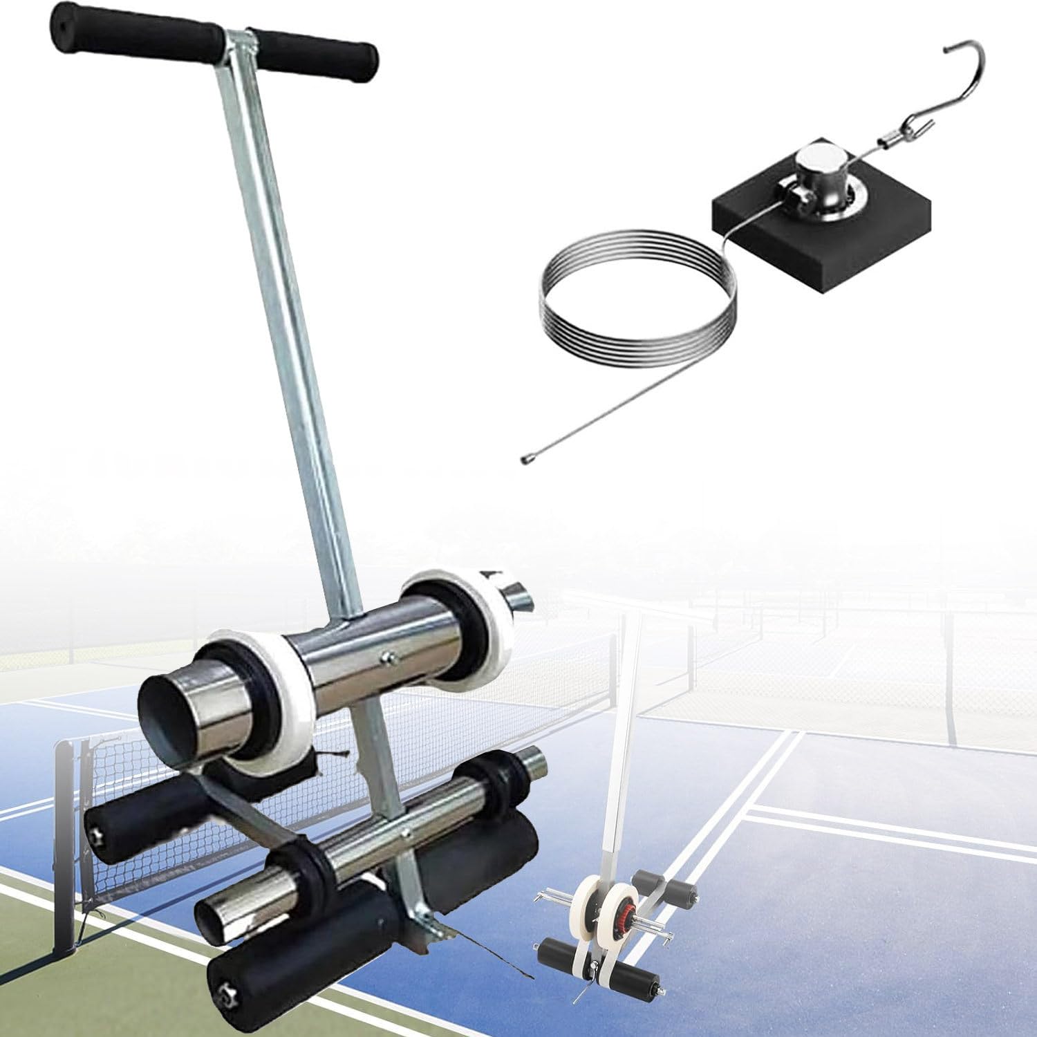 asdchZen Professional Line Striping Machine With Circle Drawing Kit, Ideal For Basketball Courts, Driveways, Asphalt, Concrete, And Road Marking,