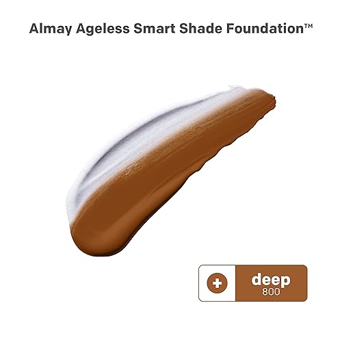 Miniatura 2 de Almay Base antienvejecimiento, maquillaje facial Smart Shade con ácido hialurónico, niacinamida, vitamina C y E, hipoalergénico, sin fragancia, 800