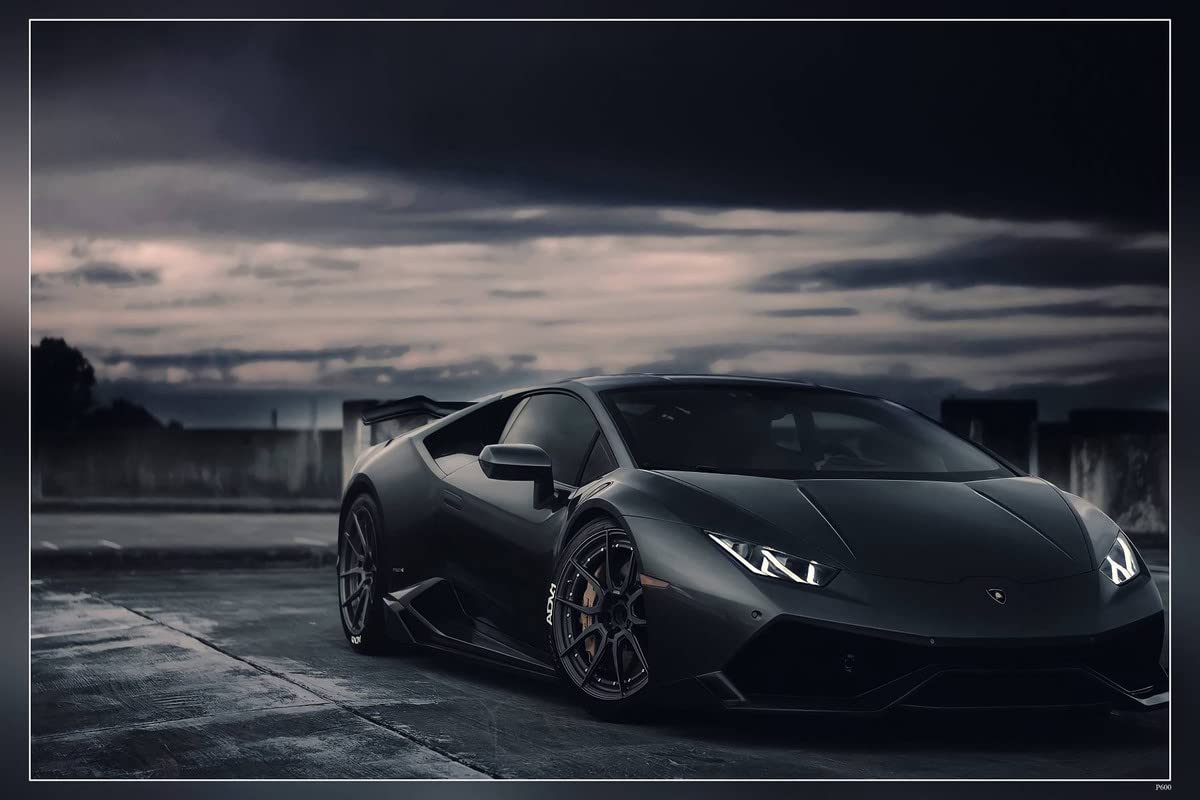 PosterHub Car Lamborghini Huracan Lp 610 4 Edit Black Poster