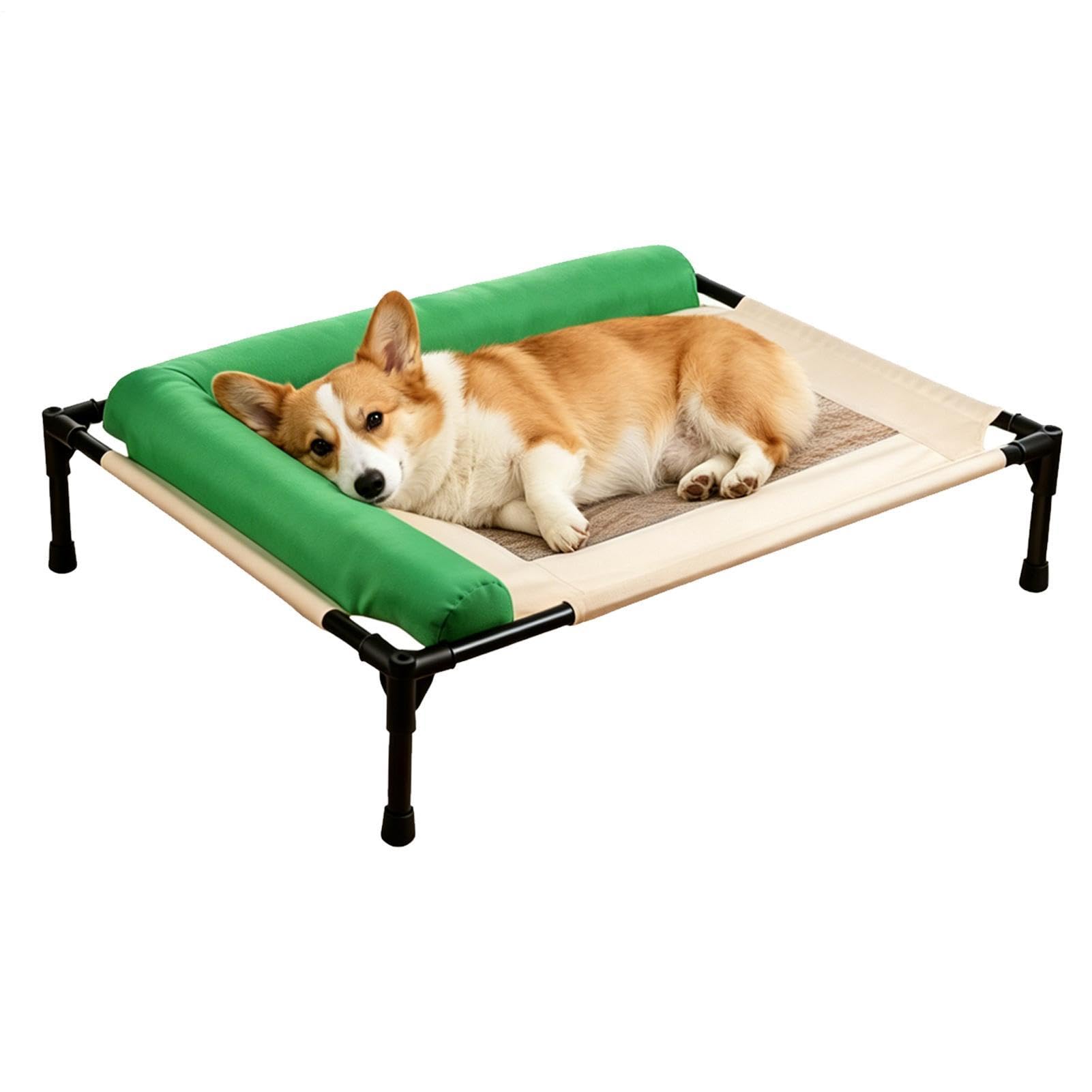 Lit surélevé pour chien et chat respirant et lavable pour la maison et l'extérieur