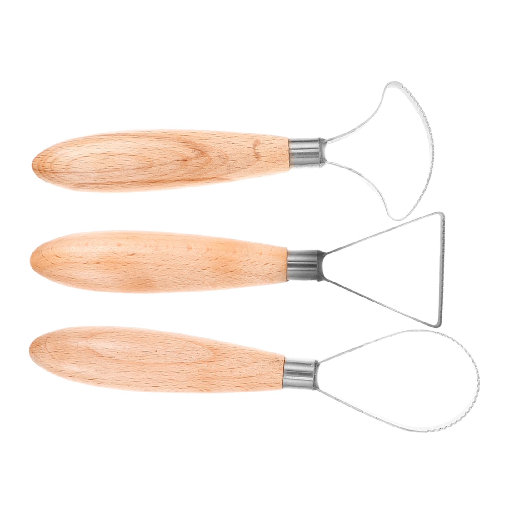 DOITOOL 5 Set Argilla Inossidabile E Utensili per Scultura Ceramica per Taglio Raschiatura E Modellazione Pasta Polimerica 3 Pezzi * 5