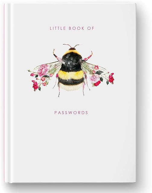 Lola Design - Bee Password Book - Planners & Organisers - Cute Stationery - A6 Notebooks