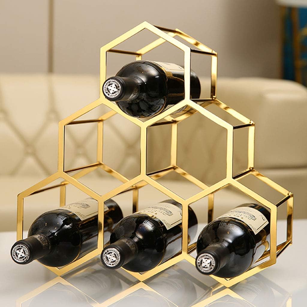 Wine Rack Freestanding Countertop Cabinet Wine Holder Storage Stand for Kitchen Pantry Stores Bar Wine Cellar Home Decor Gold 3 Tier