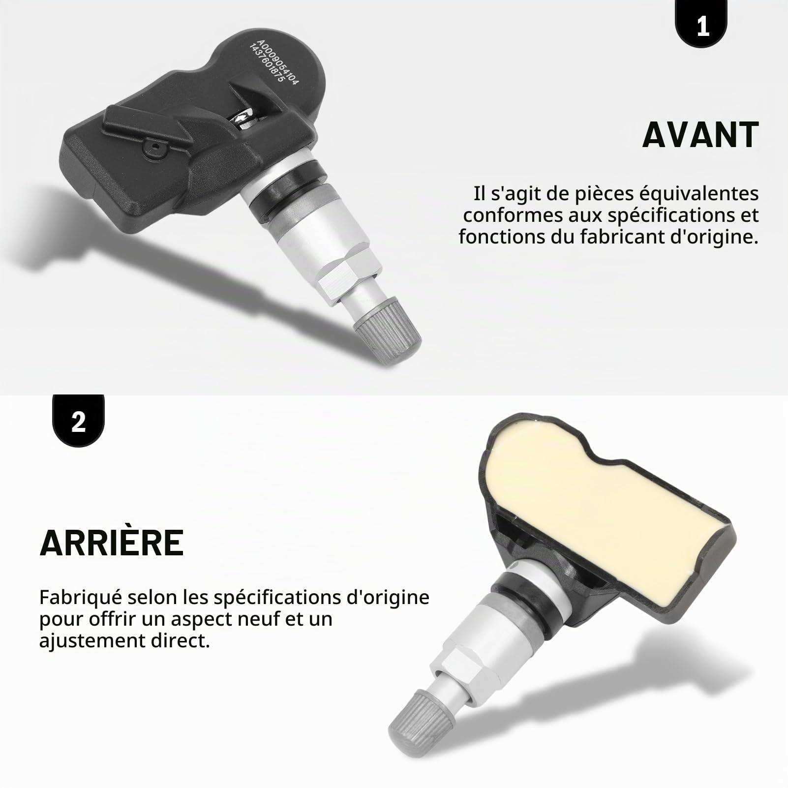 Lot de 4 capteurs TPMS RDKS pour contrôle de la pression des pneus Classe A W177 AMG B CLA CLS W257 E W213 S213 G GLA H247 GLB X247 GLE W167 Sprinter A0009054104