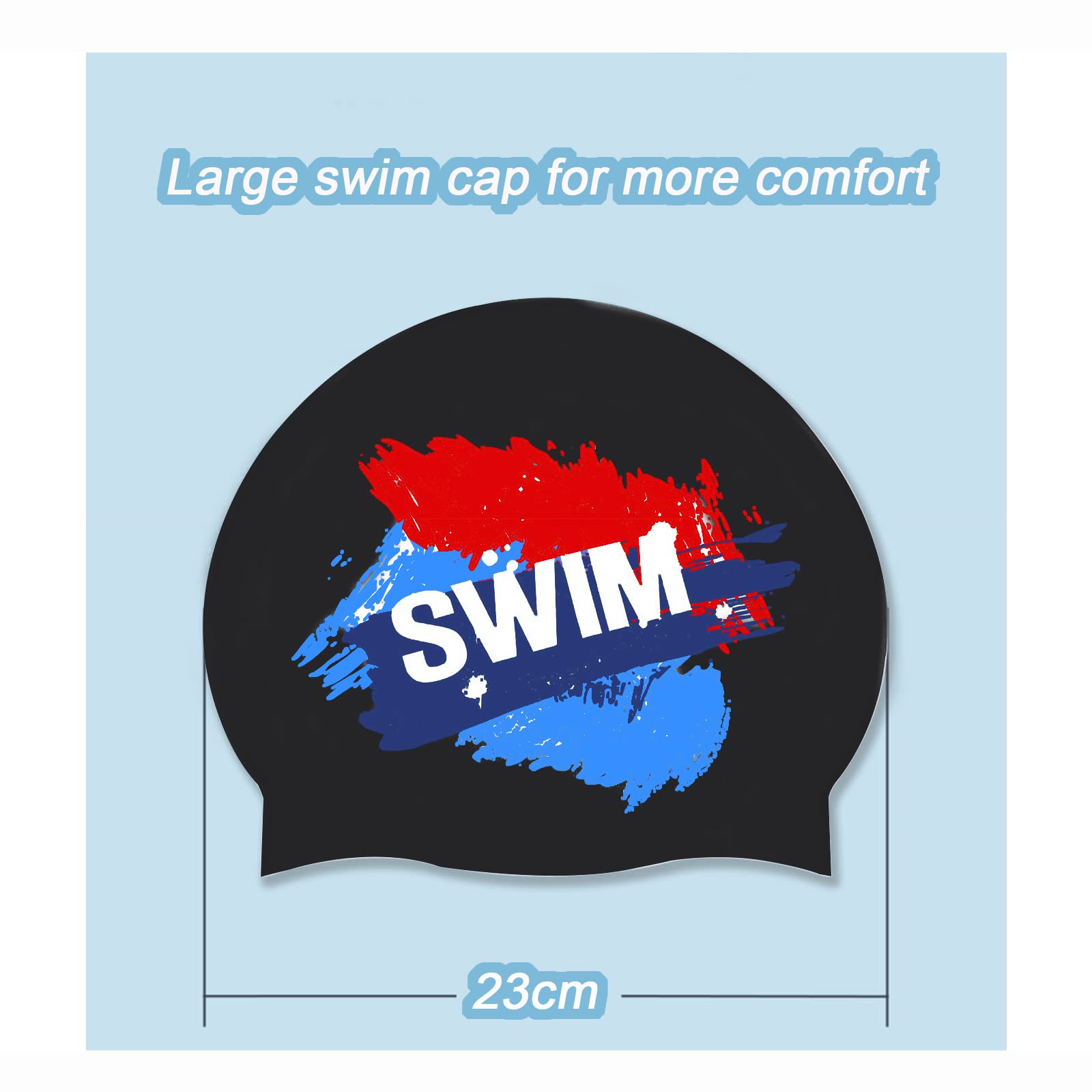 Cuffia Piscina Bambini età 6-14 - Cuffia Nuoto Bimbino Bimbina Silicone e Impermeabile