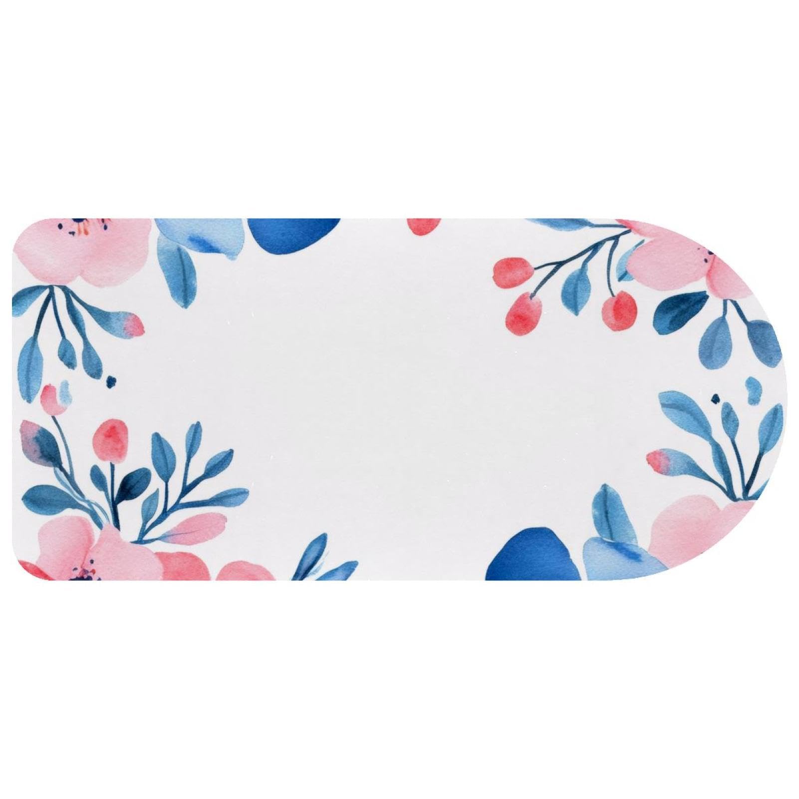 Grand tapis de souris grand protecteur de bureau étendu fleurs 73x35 cm