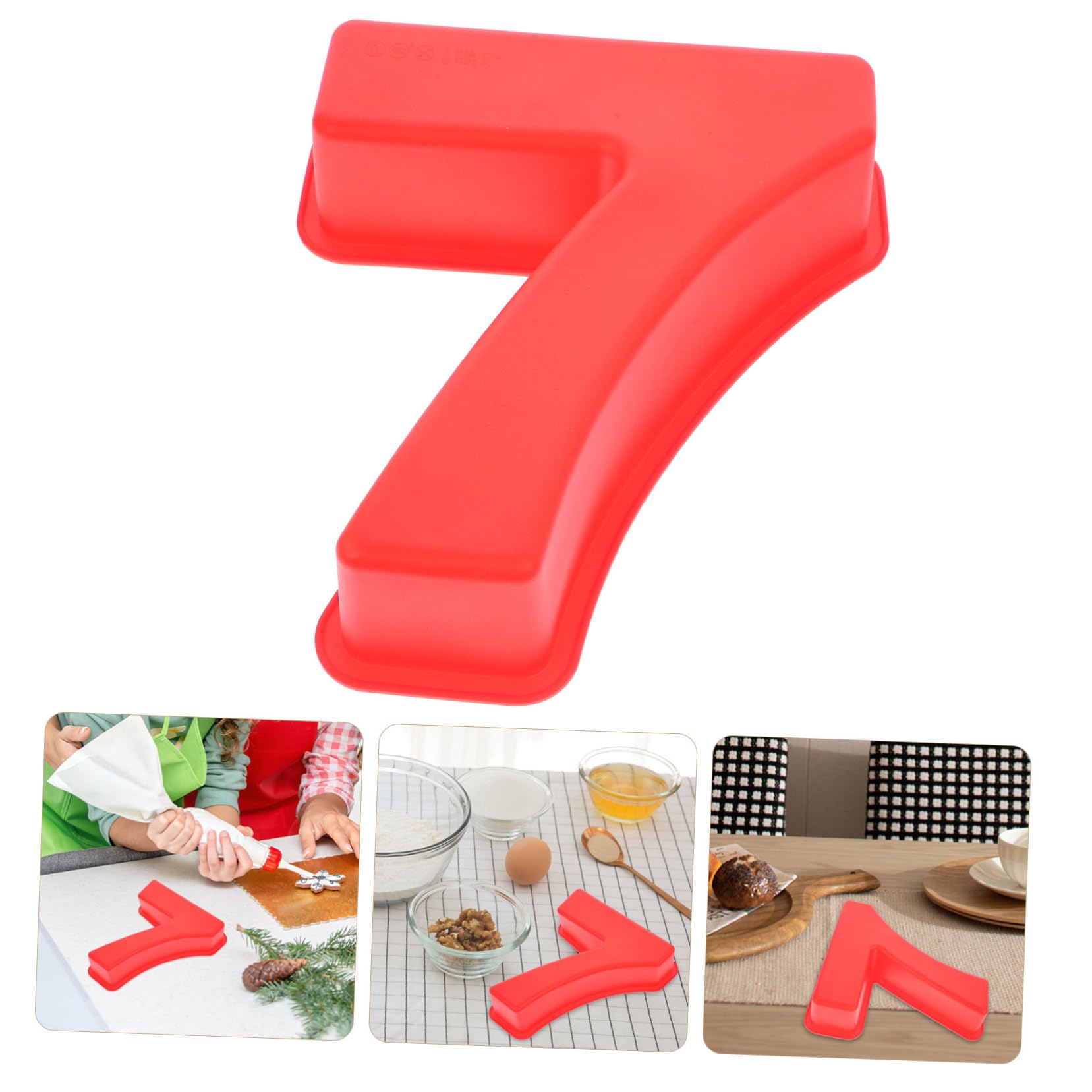 PRETYZOOM 5St Backform Silikonform mutfak aksesuarları kuchen platte kuchen teller silikon molds tosteter kleine Kuchenform Bäckerei-Backwerkzeug Anzahl Kuchenform Backzubehör Kieselgel rot